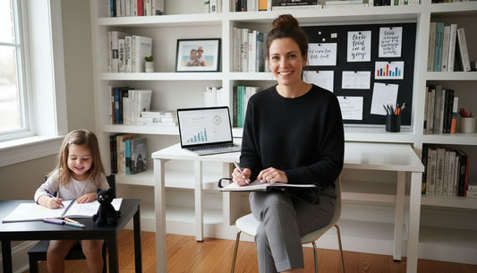 entrepreneur mom workspace